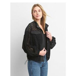 GAP Black Bomber Jacket for Women